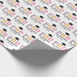 Aangepaste PhD OF Doctoraat Afstuderen Gift Cadeaupapier