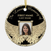 Aangepaste Photo Angel Wings-keramische sierelemen Keramisch Ornament (Voorkant)