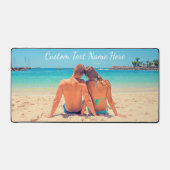 Aangepaste Photo Desk Mat met Uw Foto's en Tekst (Voorkant)