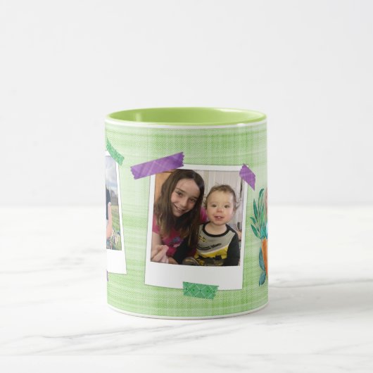 Aangepaste Photo Easter Bunny Tea Cup Mok (Midden)