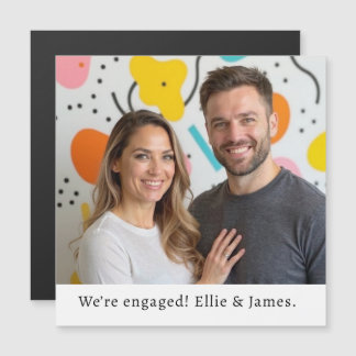 Aangepaste Photo Name Verloving Announcement Scrip