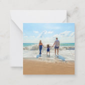 Aangepaste Photo Note Kaart met tekstnaam Notitiekaartje (Achterkant)