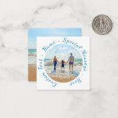 Aangepaste Photo Note Kaart met tekstnaam Notitiekaartje (Voorkant / Achterkant in situ)