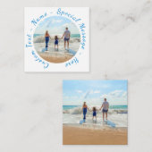 Aangepaste Photo Note Kaart met tekstnaam Notitiekaartje (Voorkant / Achterkant)