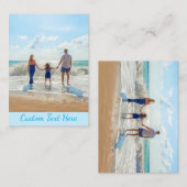 Aangepaste Photo Note Kaart met uw foto's en tekst Notitiekaartje (Voorkant / Achterkant)