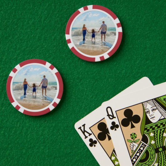 Aangepaste Photo Poker Chips met Uw Foto's (Pokertafel (Dubbel))