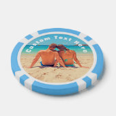 Aangepaste Photo Poker Chips met uw foto's en teks (Enkel)