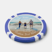 Aangepaste Photo Poker Chips met uw foto's en teks (Enkel)