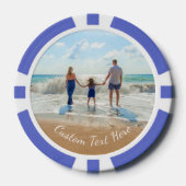 Aangepaste Photo Poker Chips met uw foto's en teks (Voorkant)
