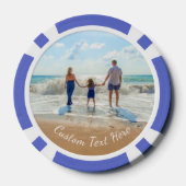 Aangepaste Photo Poker Chips met uw foto's en teks (Achterkant)