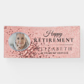 Aangepaste Photo Retirement Party-banner Spandoek (Horizontaal)