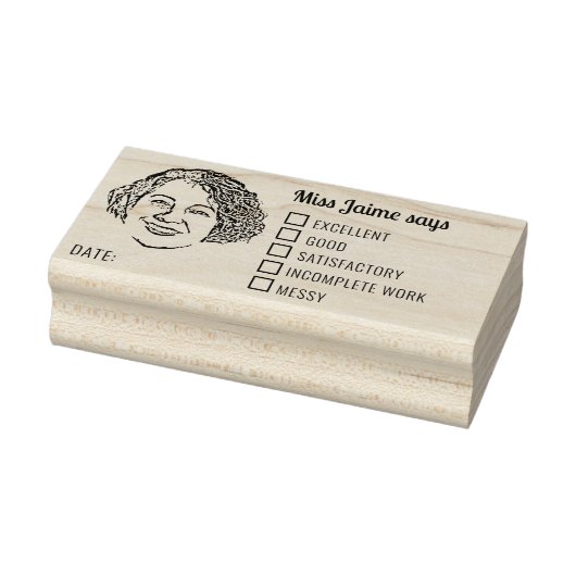 Aangepaste Photo Teacher Review Rubberstempel (Stempel)