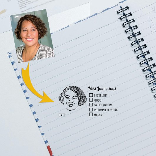 Aangepaste Photo Teacher Review Rubberstempel