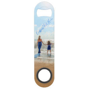 Aangepaste Photo Text Bar Key Gift met je foto's Speed Flessenopener