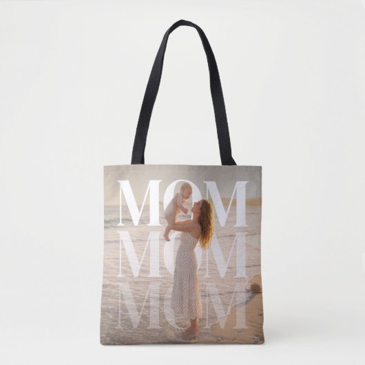 Aangepaste PhotoPop Moeder Tote Bag (Voorkant)