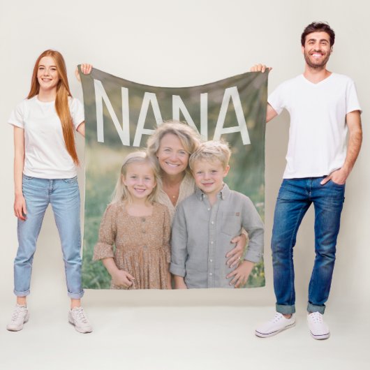 Aangepaste PhotoPop Oma Fleece Deken (In situ)