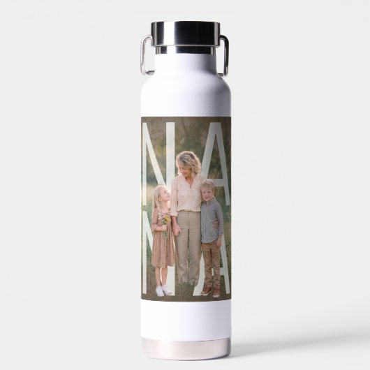 Aangepaste PhotoPop Oma Waterfles (Voorkant)