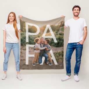 Aangepaste PhotoPop Papa Fleece Deken