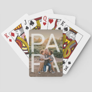 Aangepaste PhotoPop Papa Pokerkaarten