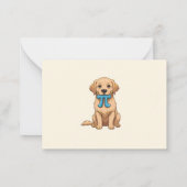 Aangepaste Pi-dag hond met Pi-symbool | Pi-dag Notitiekaartje (Achterkant)