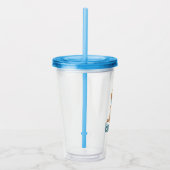 Aangepaste Pi Day Hond met Pi symbool | Happy Pi D Acryl Drinkbeker (Rechts)