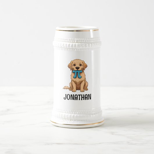 Aangepaste Pi Day Hond met Pi symbool | Happy Pi D Bierpul (Center)