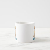 Aangepaste Pi Day Hond met Pi symbool | Happy Pi D Espresso Kop (Voorkant)