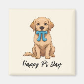 Aangepaste Pi Day Hond met Pi symbool | Happy Pi D Magneet (Voorkant)