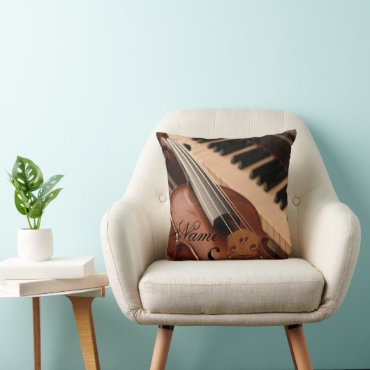 Aangepaste piano- en Violin-kussen Kussen (Stoel)