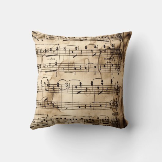 Aangepaste piano- en Violin-kussen Kussen (Achterkant)