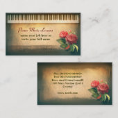 aangepaste piano-visitekaartjes visitekaartje (Voorkant / Achterkant)