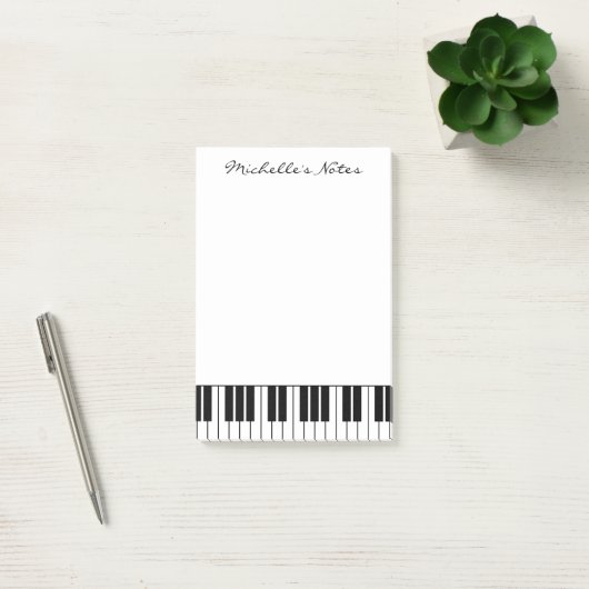 Aangepaste pianokapsticknoten voor pianist post-it® notes (Kantoor)