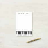Aangepaste pianokapsticknoten voor pianist post-it® notes (Op bureau)