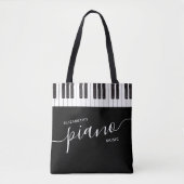 Aangepaste pianoketoestel toetsenbord Aangepaste m Tote Bag (Voorkant)