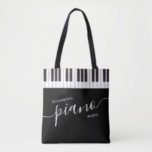 Aangepaste pianoketoestel toetsenbord Aangepaste m Tote Bag