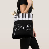 Aangepaste pianoketoestel toetsenbord Aangepaste m Tote Bag (Dichtbij)