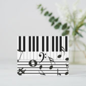 Aangepaste pianoketoestellen briefkaart (Staand voorkant)