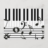 Aangepaste pianoketoestellen briefkaart (Voorkant)