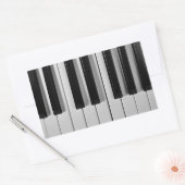Aangepaste pianoketten voor toetsenbord rechthoekige sticker (Envelop)