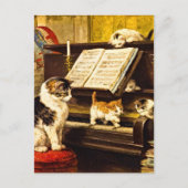 Aangepaste pianoles voor oude piano's Moederkat &  Briefkaart (Voorkant)