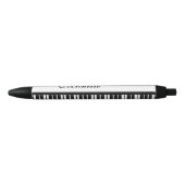 Aangepaste pianotoetsen blauwe inkt pen (Voorkant)