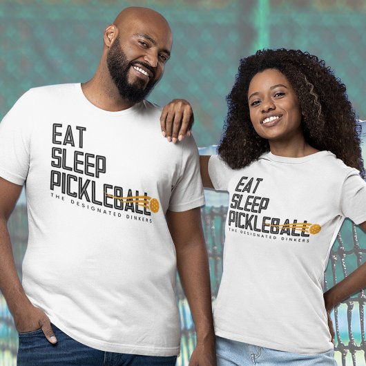 Aangepaste Pickleball Club naam T-shirt