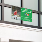 Aangepaste Pickleball Coaching Class Lessen Groen Spandoek (Buitenkant Gebouw)