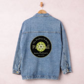 Aangepaste Pickleball Dinking Dudette of Duo Denim Jacket (Hangar)