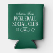 Aangepaste Pickleball Drink Houder Sportief Gift Blikjeskoeler (Voorkant)