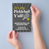 Aangepaste Pickleball Flyers Team Club Evenement G (Hand)