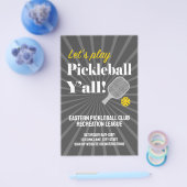 Aangepaste Pickleball Flyers Team Club Evenement G (Enkel)