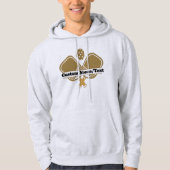 Aangepaste Pickleball Hoodie - Monogrammed Naam (Voorkant)