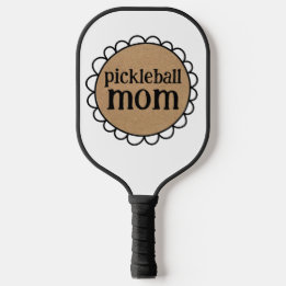 Aangepaste PICKLEBALL MOM Schulp Rand Paddle