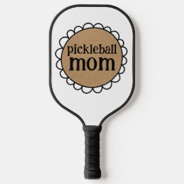Aangepaste PICKLEBALL MOM Schulp Rand Paddle